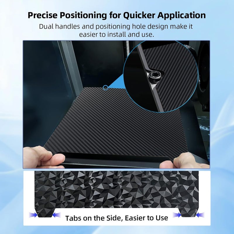 IdeaFormer-3D لوحة بناء IdeaFormer K1 K1C PEO PET مع لوحة مغناطيسية 235x235mm، سرير طباعة مرن من الفولاذ الربيعي PEO PET لطابعات Creality K1/K1 SE/K1C/Ender 3 S1/Pro/Ender 5 S1/Ender 3 V3 SE/Ender 3 V3 KE - Image 3